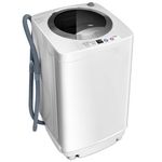 GiantexUK 2-in-1 Portable Washing Machine, Single Tub Washer and Spin Dryer with 6/10 Washing Modes, 3/8 Adjustable Water Levels & Drain Pump, Compact Laundry Washer (3.5kg Load, 6 Modes, 3 Levels)