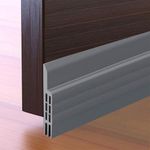 RANUR Self Adhesive Silicone Door Bottom Sealing Strip Guard for Home Door Protector for Home from Dust, Insects, Waterproof, Soundproof Door Seal, Door Air Blocker 1 Meter (1 Meter, Grey)