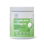 Wellbeing Nutrition Vegan Pro Collagen Powder | Gotu kola, Ginseng, Vitamin C & E | Boosts Collagen Production | Improves Skin Hydration, Texture | Unflavored