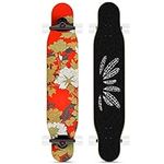 Skateboard 9-story maple deck Beginner professional skateboarding 46x8.9 inch dancing longboard Matte surface arc plate Suitable for outdoor sports and games Kids Complete