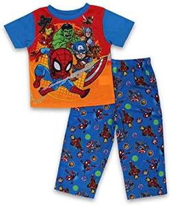 Super Hero Adventures Avengers Toddler Boys 2 Piece Pajamas Set (2T, Blue/Multi)