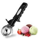 TJ POP Large Cookie Scoop 3.5 Tbsp, Ice Cream Scoop with Thumb Trigger, Cookie Dough Scoop 57MM, Melon Baller Cupcake Muffin Scoop, Comfortable Grip, Non-Slip, Portion Scoop 50ml (3.5 Tablespoon)