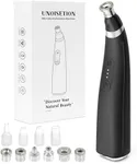 UNOISETION Diamond Microdermabrasion Machine, Handheld Facial Dermabrasion Device, Portable Microdermabrasion Tool with 12 Diamond Tips, Blackhead Removal for Home Travel