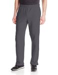 Fruit of the Loom Men's Fleece Pocketed Open-Bottom Sweatpant, Charcoal Heather, Large