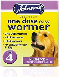 Johnson's One Dose Wormer for Dogs and Puppies, 6 - 80 kg