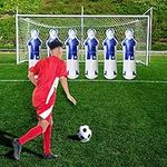 Inflatable Soccer Dummy,Punching Bag for Adults,Kids,Goalkeepr Air Mannequin Free Kick Defender Wall Football Practice Tumbler for Dribbling Wall Passing Drills(40x160cm)