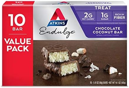 Atkins Endulge Treat, Chocolate Coconut Bar, Value pack, 10 Bars