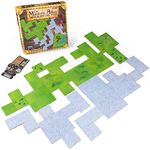 The Master's Atlas (Grass/Stone) | 44 Reversible Dry & Wet Erase Map Grid Tiles | 48 Dungeon Object Tokens: Treasure, Doors, Stairs and More | RPG Tabletop Role Playing Mats for Fantasy Gaming