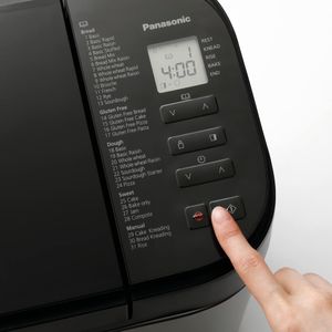 Panasonic Fully Automatic Bread Maker – 31 Programs, Yeast & Nut Dispenser, Silver