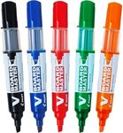 Pilot Begreen V Board Master Whiteboard Marker - Chisel - Pack of 5, Assorted colours, Refillable