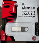 Kingston 32GB High-Speed USB 3.0 Mini-Thin Stainless Steel Dtse9g2 32GB USB Flash Drive , Iron