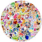 100 Pcs Dis_ney Cartoon Character Stickers for Laptop, Bumper, Skateboard, Water Bottles, Computer, Phone, Guitar, Cartoon Stickers for Kids Teens Adult