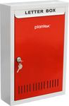 Plantex Metal Letter Box for Home/Suggestion Box for Office/Complaint Box/Mail Box/Post Box for Home Gate & with Secure Lock - (Red & Ivory) - Big Size Wall Mounted