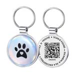 QR Code Dog Tags for Pets | Easy-to-use Dog Identity ID Tags UK | Real-time scan alerts | Shareable Pet Profile | No Subscription or Fees(2 Pack)