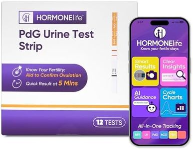 HORMONElife PdG Test Strips for Women – PDG Urine Tests to Confirm Ovulation, Easy at-Home Progesterone Metabolite Detection (6/12 Count) (12 Count)