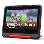 Amazon Fire HD 8 Kids Pro tablet (newest gen), ages 6–12 | 3 GB memory, includes ads-free books, games and videos that children love, 8" HD screen, parental controls, 13-hr battery, 32 GB