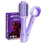 Bombae Hairess Ionic 3-In-1 Hot Air Brush Dryer, Curl, Volumizer & Straightener|Hair Dryer For Woman|Blow Dryer For Women|Hot Hair Brush|Hair Blow Dry Brush|Hair Styling Tools|1200W Power, Ceramic-Coated, 360° Airflow & Cool Shot For Frizz-Free Styling