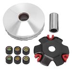 EVGATSAUTO Racing Variator Kit, moped variator scooter variator Heat Dissipation High Performance Replacement for GY6 50cc 139QMB Based Engine variator clutch variator pulley kit Engine Front Clutch