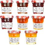 Gift Box of 8 Bonne Maman Mini 1 oz. Jars (2 Each of Strawberry, Raspberry, Apricot & Orange)