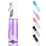 WOODFIB Spray Bottle for Hair, Continuous Fine Mist Water Spray Bottle, Empty Spray Bottle for Salon, Plants, Pets, Home Cleaning - 300ml (Purle)