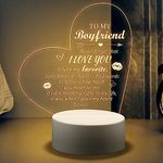 Blumuze Boyfriend Gifts, Night Light Lamp Gifts for Boyfriend, Valentines Gifts for Him, Boyfriend Birthday Gifts, Boyfriend Wedding Anniversary Christmas Gifts Presents for Boyfriend from Girlfriend