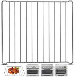 GWY Air Fryer Wire Rack for Cuisinart TOA-60 65 70 Air Fryer Convection Toaster Oven, 12.4''*11'' Air Fryer Stainless Steel Basket Tray Accessories Replacement Parts, Dishwasher Safes