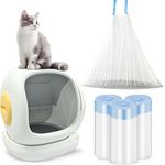 TailTale Cat Litter Box Liners - 50 Count Drawstring Cat Litter Receptacles Bags for UBPet C20 Automatic Cat Litter Box