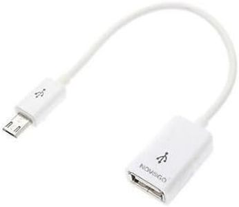 NOVAGO 20cm OTG - MICRO USB/USB Cable / adaptador para Samsung S2 / S3 / S4 /S5/S6/S7/S 6edge/S7 edge Galaxy Note 1/2/3/4/5 , SAMSUNG GALAXY TAB 3 8'' /10'' P5210/P5200, Galaxy Tab Pro /LG G3, LG G2, LG G4 ... todos los smartphones que soportan OTC