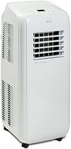 BLU-09 9,000 BTU Portable Air Conditioner Portable 3-1 Air Conditioner, Dehumidifier, Cooling Fan with 3 Fan Speeds, Window Sheet for UK Windows, Digital Display & Remote Control