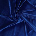 Cambik Unstitched Soft Premium Velvet Fabric Piece Decorative Cloth Material for Home Decor, Furnishing, Upholstery, Curtains, Cushions, Pillow and Craft (3 Meter, Navy Blue)