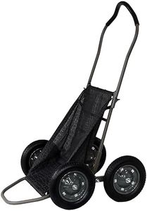 Hawk Crawler Multi-Use Folding Cart, Deer Hunting Fishing Cart w/ 500 Lb Capacity for Hauling Game, Bait, Hunting Gear, & Wood, Flat Dark Earth Gray