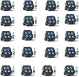 DazzlingStage Mini Rechargeable Par Lights, 4 * 18W RGBWA UV 6 in 1 Battery Powered Upights, APP & Wireless DMX Control Stage Lights, Uplighting for Festival Party Wedding Event - 20 Pack