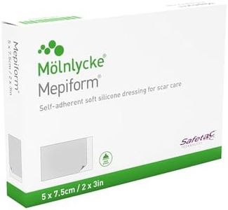 Mepiform® Scar Removal Silicone Sheet, Silicone Tape with Patent Safetac® Tech Pain Free alike Scar Gel or Scar creams for women, 3 months for best results, 5x7.5 cm