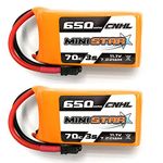 CNHL 3s Lipo Battery 650mAh 70C 11.1v with XT30U Plug for MultiRotor FPV Torrent 110 Lizard 95 Quad Quadcoper Micro RC Drone Racing Hobby (2 Packs)