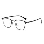 Cyxus Blue Light Glasses Men Retro Semi Rimless Clear Blue Light Glasses for Computer Eye Strain Gaming Glasses for Men Women, 00-black, Medium