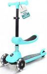 Serenelife Kids Scooter, 3 Wheel Scooter for Kids, Foldable 2-in-1 Sit/Stand Kick Scooter with Seat for Child & Toddlers Ages 3-12, Adjustable Height and LED Light Up Wheels