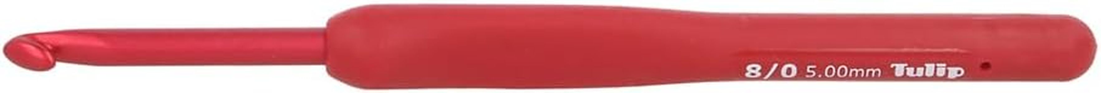 Tulip Etimo Red Crochet Hook – Ergonomic Soft Grip