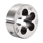 uxcell 5/8-11 UNC Round Die, Machine Thread Right Hand Threading Die, Alloy Tool Steel Screw Thread Cutting Die