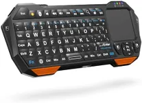 Fosmon Mini Bluetooth Keyboard (QWERTY Keypad), Wireless Portable with Touchpad, Compatible with Apple TV, Amazon Fire Stick, PS4, PS4 Pro, PS5, HTPC/IPTV, VR Glasses, Smartphones