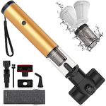 catsMeow Hand Held Vacuum Cordless,15000Pa Car Vacuum Cleaner Cordless Powerful,Car Hoover with Blower 6-In-1 Multifunction,Handheld Vacuum Cleaner for Car,Home(Gold)