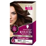 Schwarzkopf Keratin Color Permanent Hair Color Cream, 4.6 Intense Cocoa (Packaging May Vary)