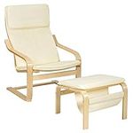 Giantex Wooden Lounge Chair with Ot