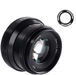 7artisans 35mm F1.2 V2.0 Manual Focus Lens for Fuji X-mount X-A1 X-A10 X-A2 X-A3 X-A5 X-A7 X-T1 X-T10 X-T2 X-T20 X-T3 X-T30 X-PR01 X-PR02 X-E1 X-E2 X-E2S X-E3, with with Lens Hood & Air Blower