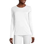 Hanes Women's Sport Cool Dri Performance Long Sleeve T-Shirt, White, Medium