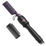 Hot Comb Electric Hair Straighteners Hot Comb for Wigs Afro Hair Beard Curly Hair Multi-use Styling Appliances Copper Heated Hair Press Comb Adjustable Temperature with LCD Display, Purple
