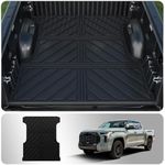 Thinzyou Truck Bed Mat Compatible with 2022 2023 2024 Toyota Tundra Bed Mat Trunk Bed Mat TPE All Weather Truck Bed Liner 5.5ft Short Bed Liner 2023 Tundra Accessories (Upgraded,5.5ft Short Bed Mat)