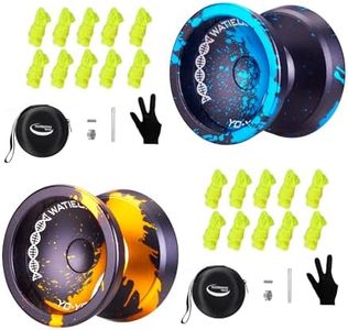 2 YOYO balls together - C130-C130 black blue + C130 black gold - more value
