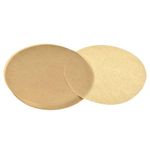 uxcell 100pcs Parchment Paper Rounds 8 Inch, Round Parchment Paper Non Stick for Baking Small Cakes, Separating Frozen Meat, Toaster Oven, Brown