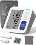 Blood Pressure Monitor, Upper Arm Blood Pressure Cuff with 9"-17" Large Cuff, 4" Screen Automatic Digital BP Machine, 2 x 90 Memories, Blood Pressure Machine for Home Use