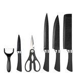 SHIVEXIM® Stainless Steel Kitchen Knife Set - Strong Powerful Knife Rack Storage Display Organizer Gift Set